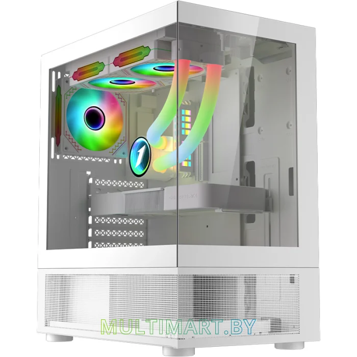 Корпус 1stPlayer Miku Mi7-A (Mi7-A-WH-2F1R-W-1F1-W)